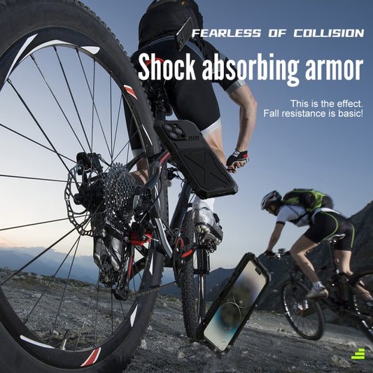 For iPhone 14 Plus R-JUST Life Waterproof Dustproof Shockproof Phone Case(Silver) by R-JUST