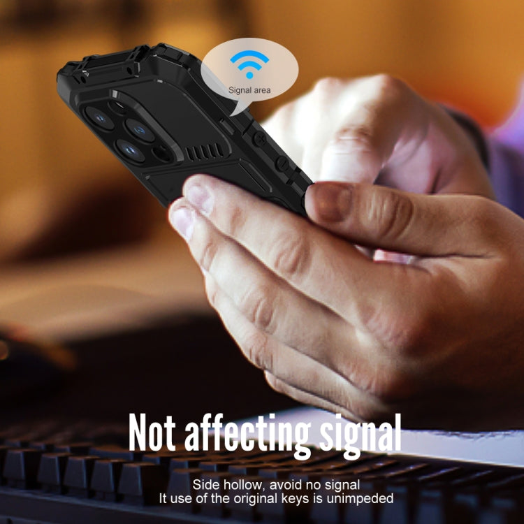 For iPhone 14 Plus R-JUST Life Waterproof Dustproof Shockproof Phone Case(Red) by R-JUST