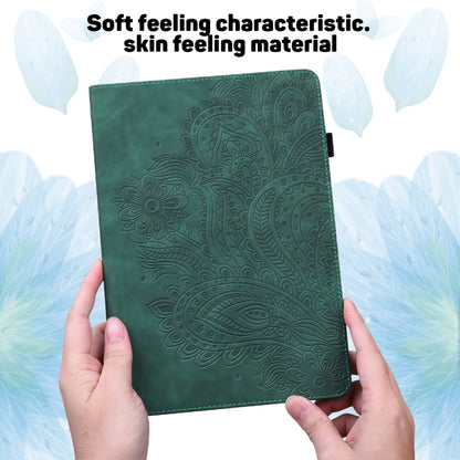 For iPad 2025 / 2022 Peacock Embossed Pattern Leather Tablet Case(Green) - iPad 2025 / 2022 Cases by buy2fix | Online Shopping UK | buy2fix