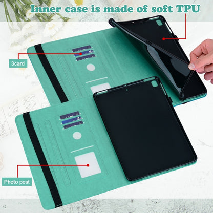 For iPad 2025 / 2022 Tree & Deer Embossed Leather Tablet Case(Green) - iPad 2025 / 2022 Cases by buy2fix | Online Shopping UK | buy2fix