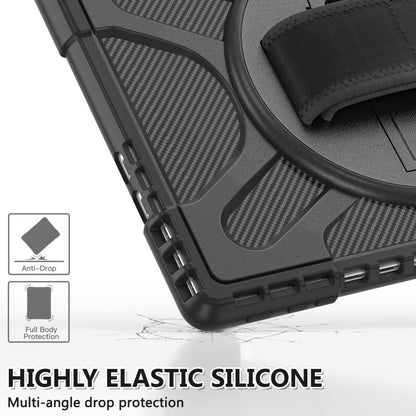 For MicroSoft Surface Pro 9 / 10 / 11 Rotatable Kickstand Grip Shockproof Tablet Case(Black) - Others by buy2fix | Online Shopping UK | buy2fix
