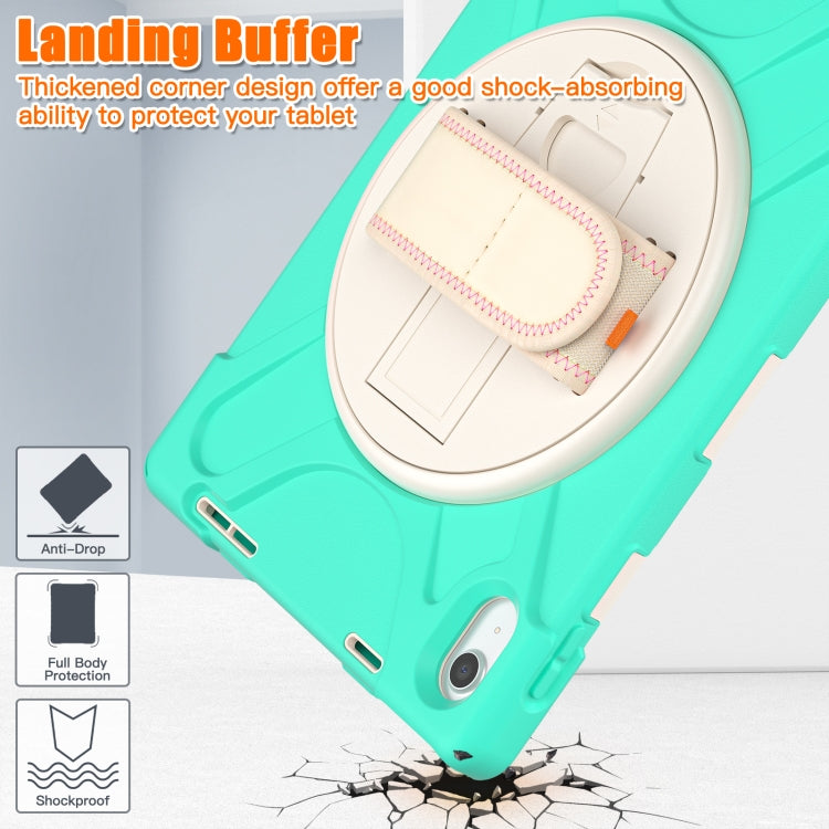 For iPad 2025 / 2022 Rotatable Kickstand Grip Heavy Duty Hard Rugged Tablet Case(Mint Green) - iPad 2025 / 2022 Cases by buy2fix | Online Shopping UK | buy2fix