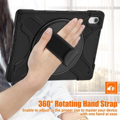 For iPad 2025 / 2022 Rotatable Kickstand Grip Heavy Duty Hard Rugged Tablet Case(Black) - iPad 2025 / 2022 Cases by buy2fix | Online Shopping UK | buy2fix