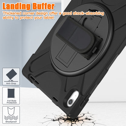 For iPad 2025 / 2022 Rotatable Kickstand Grip Heavy Duty Hard Rugged Tablet Case(Black) - iPad 2025 / 2022 Cases by buy2fix | Online Shopping UK | buy2fix
