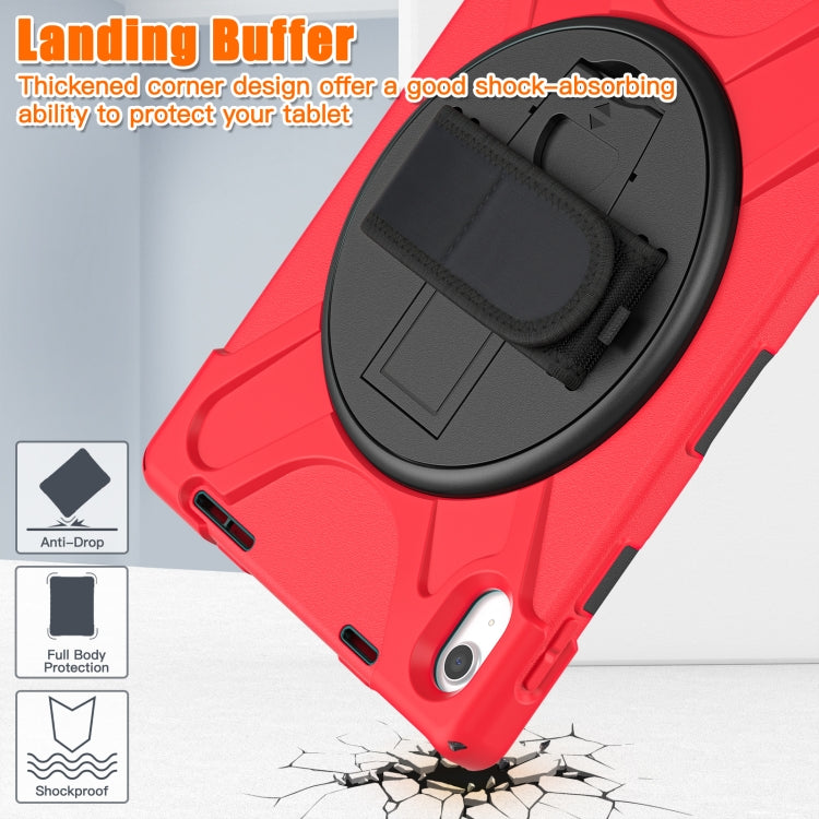 For iPad 2025 / 2022 Rotatable Kickstand Grip Heavy Duty Hard Rugged Tablet Case(Red) - iPad 2025 / 2022 Cases by buy2fix | Online Shopping UK | buy2fix
