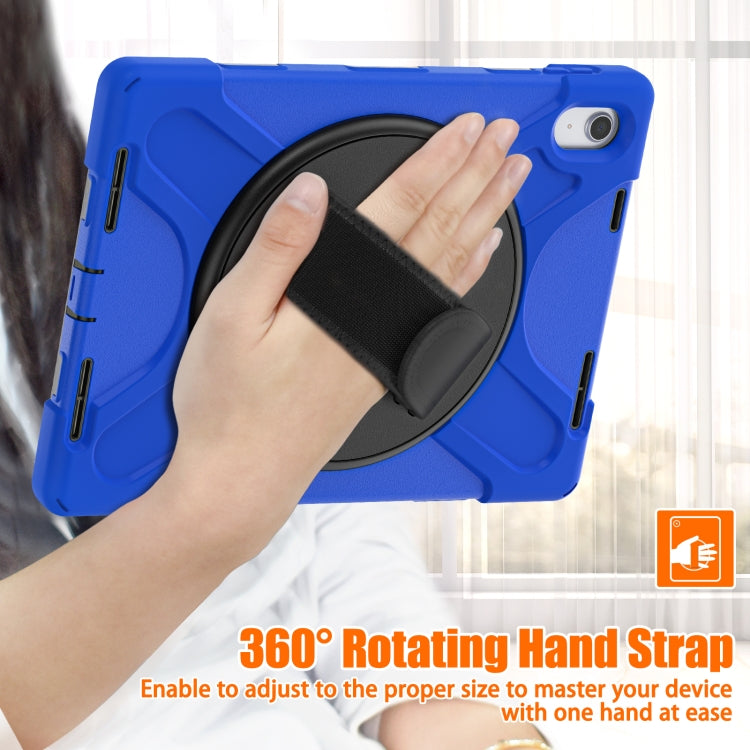 For iPad 2025 / 2022 Rotatable Kickstand Grip Heavy Duty Hard Rugged Tablet Case(Blue) - iPad 2025 / 2022 Cases by buy2fix | Online Shopping UK | buy2fix