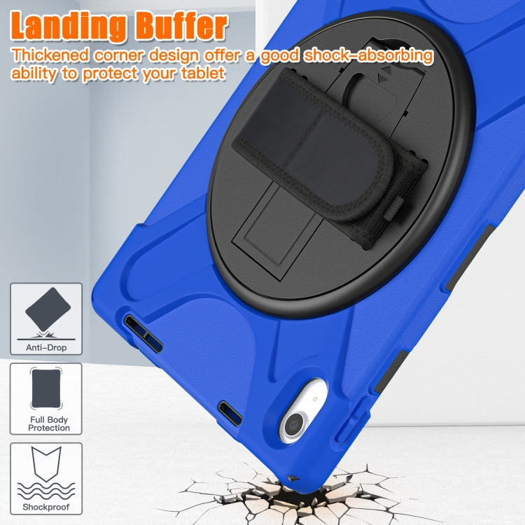 For iPad 2025 / 2022 Rotatable Kickstand Grip Heavy Duty Hard Rugged Tablet Case(Blue) - iPad 2025 / 2022 Cases by buy2fix | Online Shopping UK | buy2fix