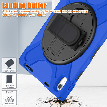For iPad 2025 / 2022 Rotatable Kickstand Grip Heavy Duty Hard Rugged Tablet Case(Blue) - iPad 2025 / 2022 Cases by buy2fix | Online Shopping UK | buy2fix