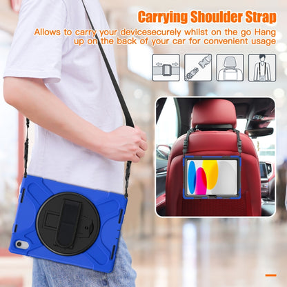 For iPad 2025 / 2022 Rotatable Kickstand Grip Heavy Duty Hard Rugged Tablet Case(Blue) - iPad 2025 / 2022 Cases by buy2fix | Online Shopping UK | buy2fix