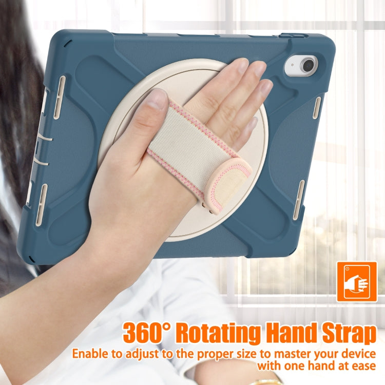 For iPad 2025 / 2022 Rotatable Kickstand Grip Heavy Duty Hard Rugged Tablet Case(Cornflower Blue) - iPad 2025 / 2022 Cases by buy2fix | Online Shopping UK | buy2fix