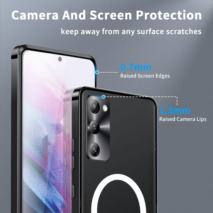 For Samsung Galaxy S20 FE Frosted Metal Phone Case(Black) - Galaxy S20 FE Cases by buy2fix | Online Shopping UK | buy2fix