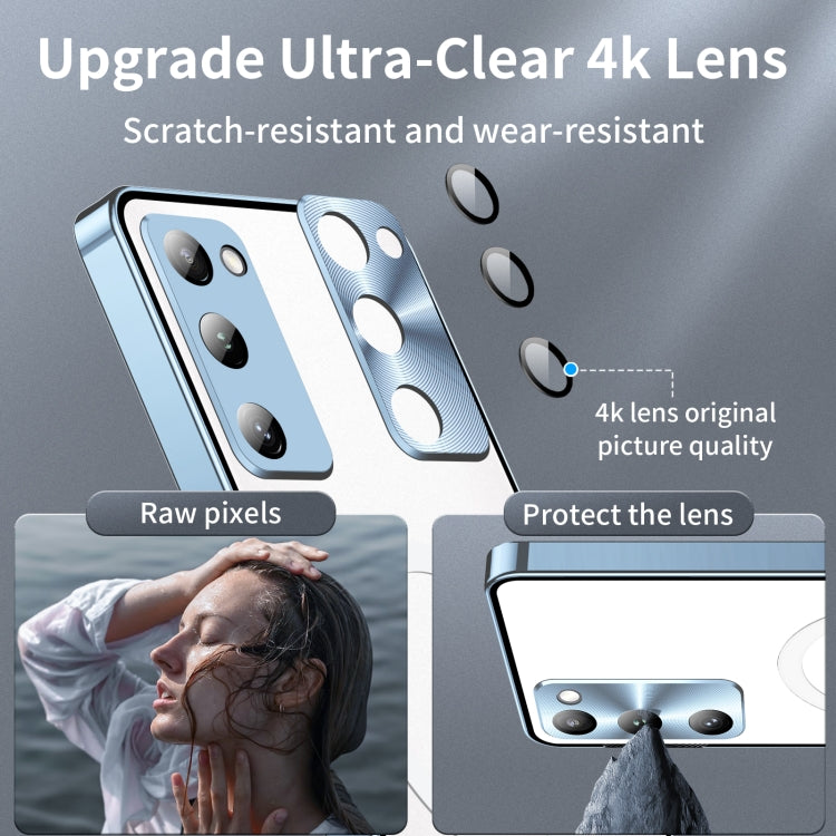 For Samsung Galaxy S20 FE Frosted Metal Phone Case(Blue) - Galaxy S20 FE Cases by buy2fix | Online Shopping UK | buy2fix