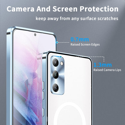 For Samsung Galaxy S21 FE 5G Frosted Metal Phone Case(Purple) - Galaxy Phone Cases by buy2fix | Online Shopping UK | buy2fix