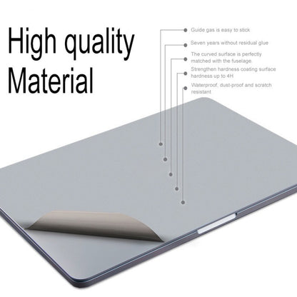 For MacBook Air 11.6 inch A1370 / A1465 4 in 1 Upper Cover Film + Bottom Cover Film + Full-support Film + Touchpad Film Laptop Body Protective Film Sticker(Space Gray) - Protector Sticker by buy2fix | Online Shopping UK | buy2fix