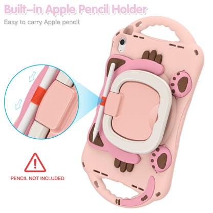 For iPad 2025 / 2022 Cute Cat King Kids Shockproof Silicone Tablet Case(Pink) - iPad 2025 / 2022 Cases by buy2fix | Online Shopping UK | buy2fix