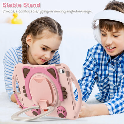 For iPad 2025 / 2022 Cute Cat King Kids Shockproof Silicone Tablet Case(Pink) - iPad 2025 / 2022 Cases by buy2fix | Online Shopping UK | buy2fix