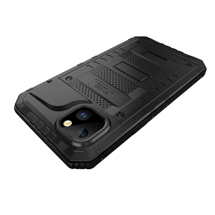 For iPhone 14 Shockproof Waterproof Dustproof Metal + Silicone Phone Case(Black) - iPhone 14 Cases by buy2fix | Online Shopping UK | buy2fix