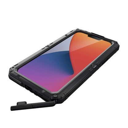 For iPhone 14 Plus Shockproof Waterproof Dustproof Metal + Silicone Phone Case(Black) - iPhone 14 Plus Cases by buy2fix | Online Shopping UK | buy2fix