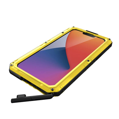 For iPhone 14 Plus Shockproof Waterproof Dustproof Metal + Silicone Phone Case(Yellow) - iPhone 14 Plus Cases by buy2fix | Online Shopping UK | buy2fix