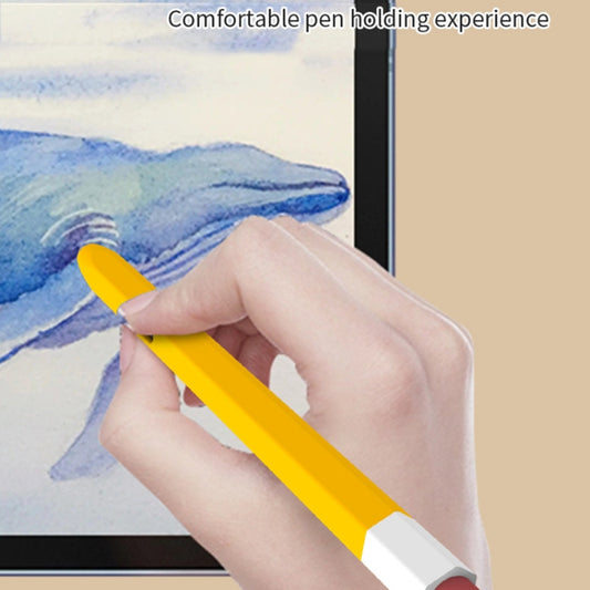For Samsung Galaxy Tab S7 / S7+ / S8 / S8+ LOVE MEI Soft Silicone Stylus Pen Protective Case(Yellow) by LOVE MEI