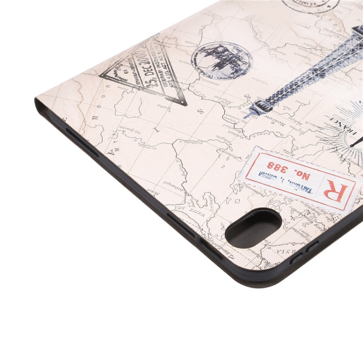 For iPad 2025 / 2022 Painted Voltage Pen Slot Tablet Smart Case(Eiffel Tower) - iPad 2025 / 2022 Cases by buy2fix | Online Shopping UK | buy2fix
