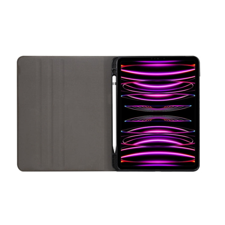 For iPad Pro 11 2022/2021/2020/2018 / Air 10.9 2022/2020 Painted Voltage Pen Slot Tablet Smart Case(Blue Elk) - iPad Pro 11 (2022/2021) Cases by buy2fix | Online Shopping UK | buy2fix