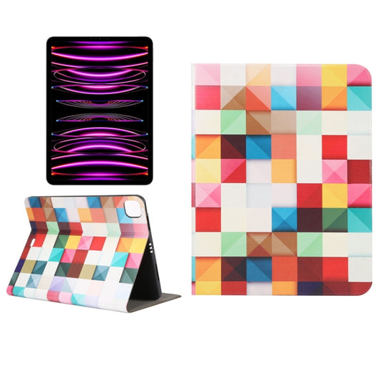 For iPad Pro 11 2022/2021/2020/2018 / Air 10.9 2022/2020 Painted Voltage Pen Slot Tablet Smart Case(Fantasy Cube) - iPad Pro 11 (2022/2021) Cases by buy2fix | Online Shopping UK | buy2fix