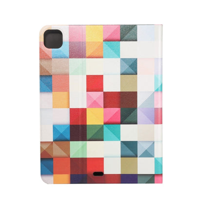 For iPad Pro 11 2022/2021/2020/2018 / Air 10.9 2022/2020 Painted Voltage Pen Slot Tablet Smart Case(Fantasy Cube) - iPad Pro 11 (2022/2021) Cases by buy2fix | Online Shopping UK | buy2fix