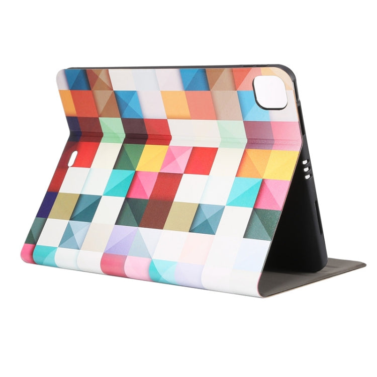 For iPad Pro 11 2022/2021/2020/2018 / Air 10.9 2022/2020 Painted Voltage Pen Slot Tablet Smart Case(Fantasy Cube) - iPad Pro 11 (2022/2021) Cases by buy2fix | Online Shopping UK | buy2fix