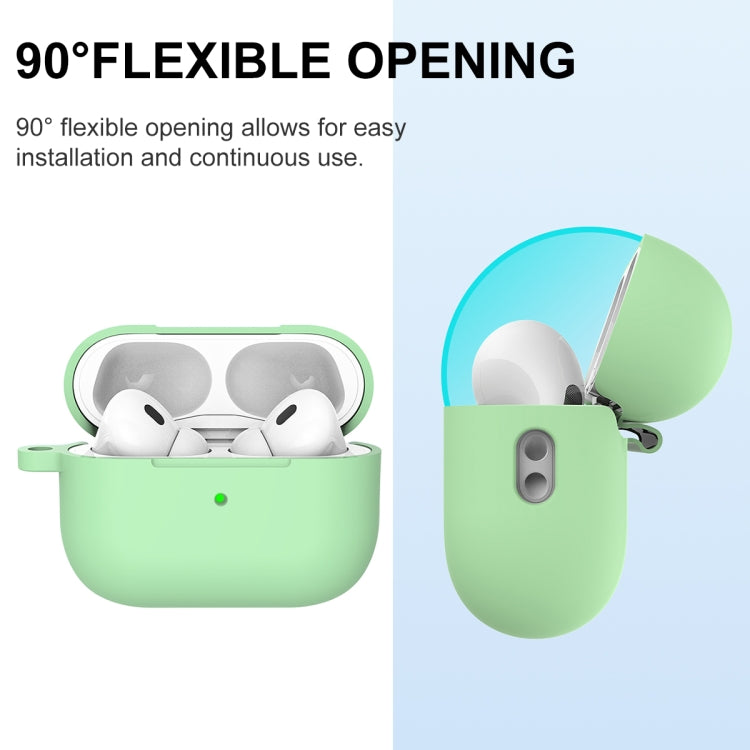 For AirPods Pro 2 Thickened One-piece Shockproof Earphone Case(Mint Green) - For AirPods Pro 2 by buy2fix | Online Shopping UK | buy2fix