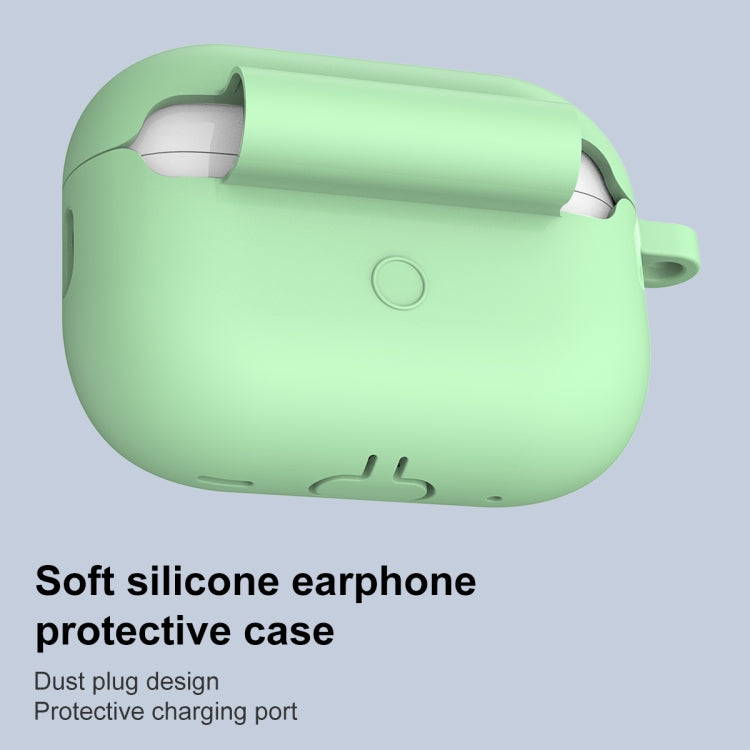 For AirPods Pro 2 Thickened One-piece Shockproof Earphone Case(Mint Green) - For AirPods Pro 2 by buy2fix | Online Shopping UK | buy2fix