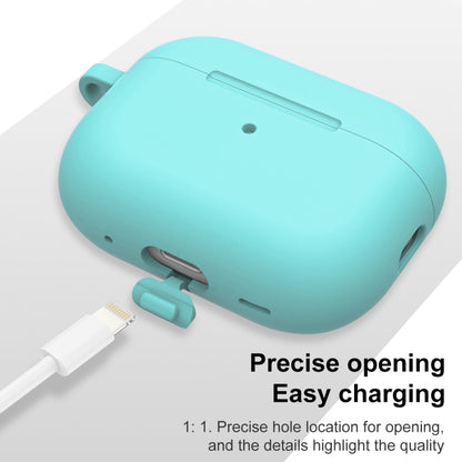 For AirPods Pro 2 Thickened One-piece Shockproof Earphone Case(Gem Green) - For AirPods Pro 2 by buy2fix | Online Shopping UK | buy2fix