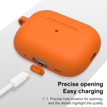 For AirPods Pro 2 Thickened One-piece Shockproof Earphone Case(Orange) by buy2fix