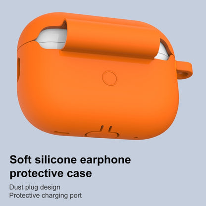 For AirPods Pro 2 Thickened One-piece Shockproof Earphone Case(Orange) by buy2fix