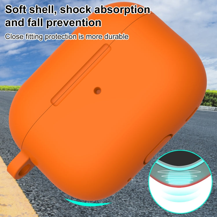 For AirPods Pro 2 Thickened One-piece Shockproof Earphone Case(Orange) by buy2fix