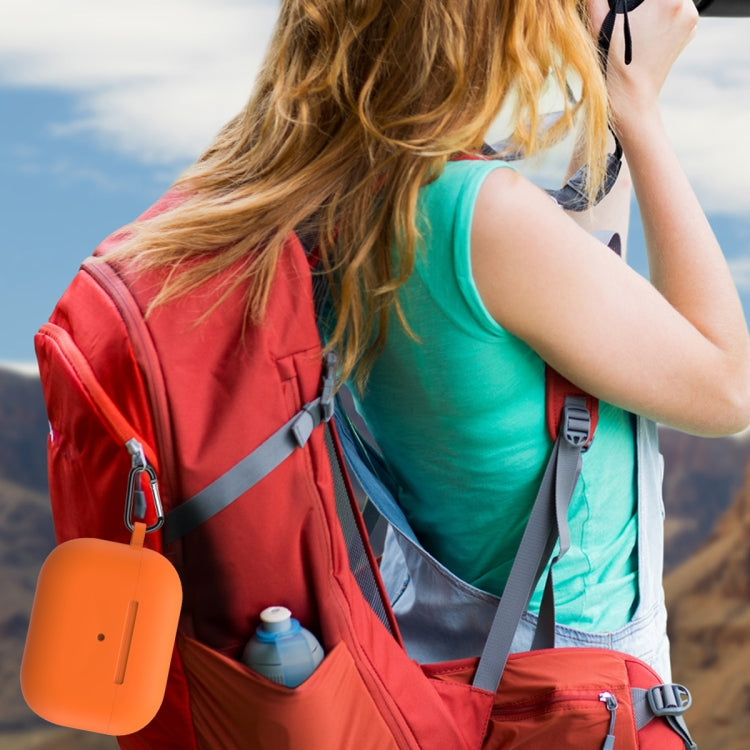 For AirPods Pro 2 Thickened One-piece Shockproof Earphone Case(Orange) by buy2fix