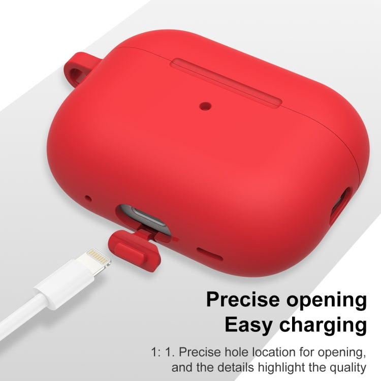 For AirPods Pro 2 Thickened One-piece Shockproof Earphone Case(Red) by buy2fix