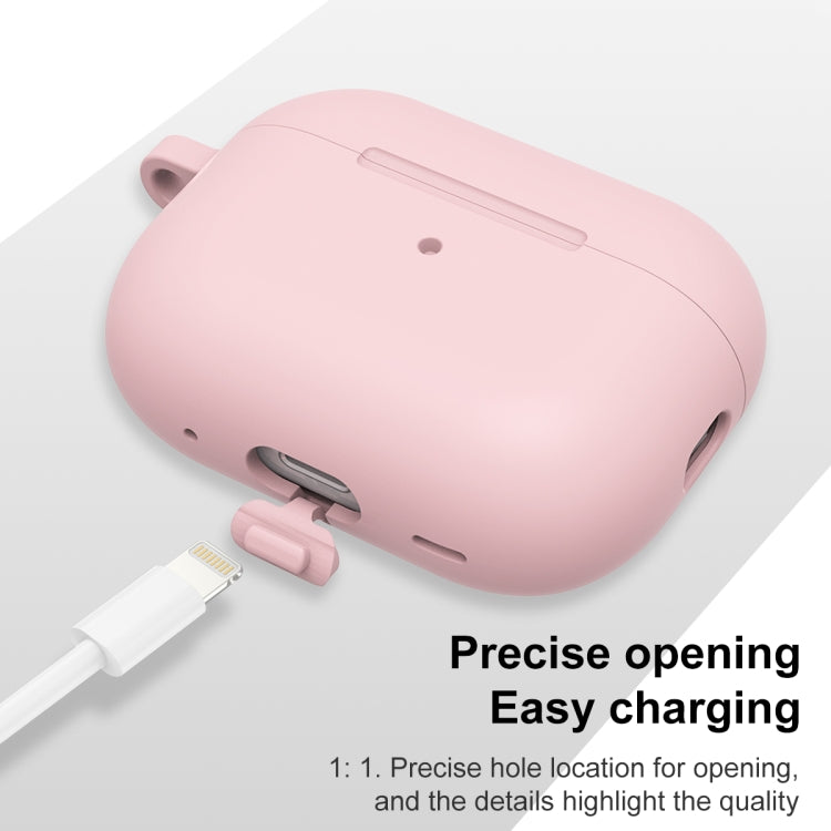 For AirPods Pro 2 Thickened One-piece Shockproof Earphone Case(Pink) - For AirPods Pro 2 by buy2fix | Online Shopping UK | buy2fix