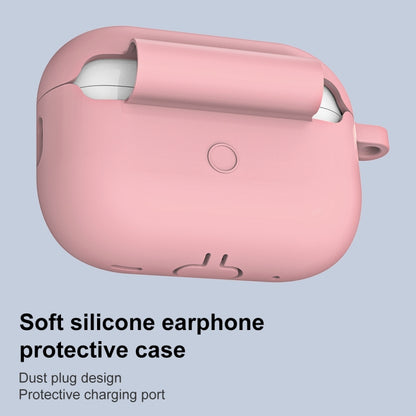 For AirPods Pro 2 Thickened One-piece Shockproof Earphone Case(Light Pink) by buy2fix