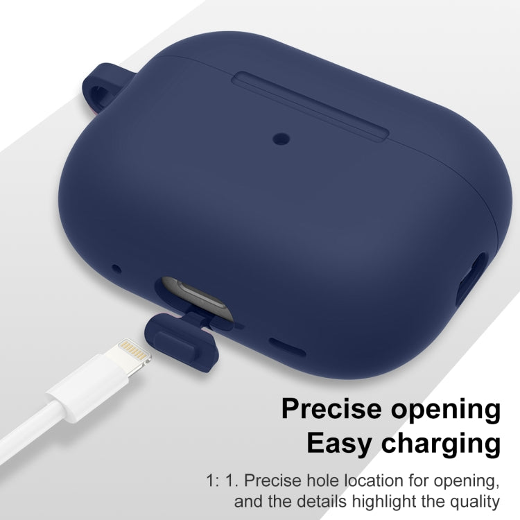 For AirPods Pro 2 Thickened One-piece Shockproof Earphone Case(Midnight Blue) by buy2fix