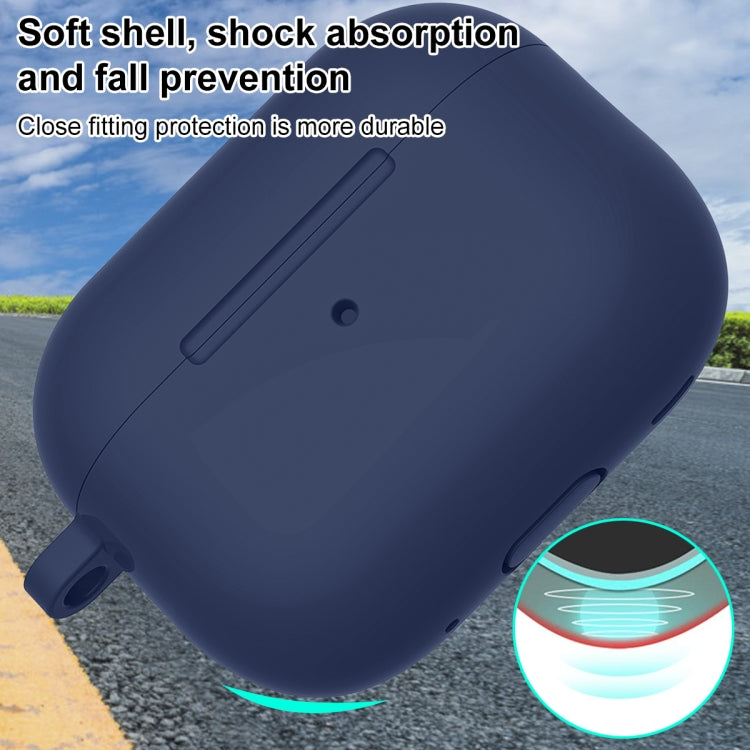 For AirPods Pro 2 Thickened One-piece Shockproof Earphone Case(Midnight Blue) by buy2fix