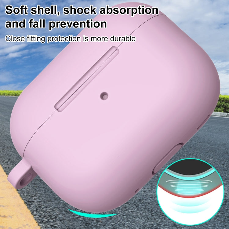 For AirPods Pro 2 Thickened One-piece Shockproof Earphone Case(Purple) by buy2fix