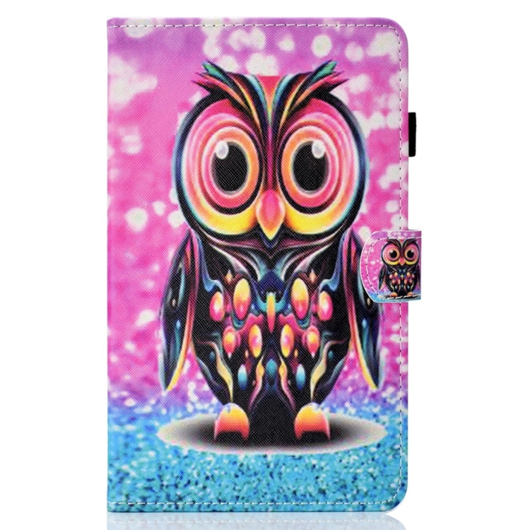 For iPad 2025 / 2022 Coloured Drawing Stitching Smart Leather Tablet Case(Owl) - iPad 2025 / 2022 Cases by buy2fix | Online Shopping UK | buy2fix