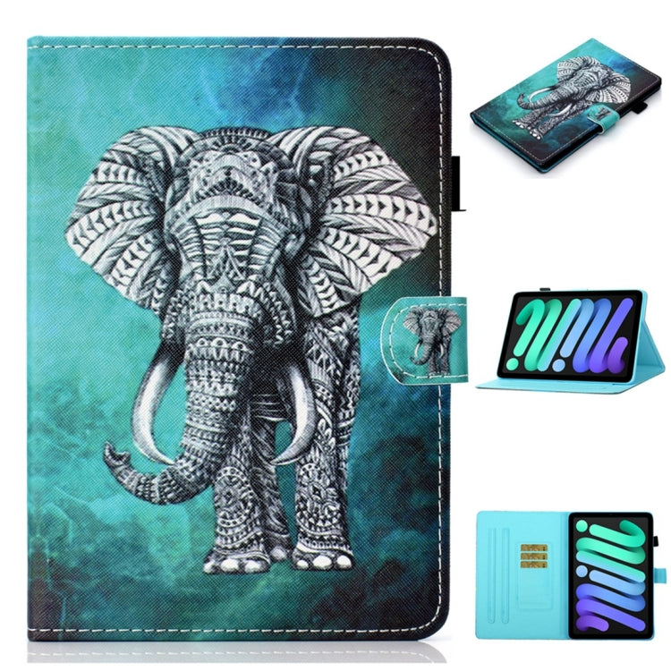 For iPad 2025 / 2022 Coloured Drawing Stitching Smart Leather Tablet Case(Elephant) - iPad 2025 / 2022 Cases by buy2fix | Online Shopping UK | buy2fix