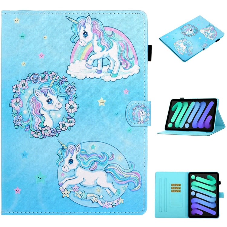 For iPad 2025 / 2022 Coloured Drawing Stitching Smart Leather Tablet Case(Unicorn) - iPad 2025 / 2022 Cases by buy2fix | Online Shopping UK | buy2fix