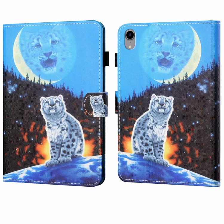 For iPad 2025 / 2022 Coloured Drawing Stitching Smart Leather Tablet Case(Moon Tiger) - iPad 2025 / 2022 Cases by buy2fix | Online Shopping UK | buy2fix