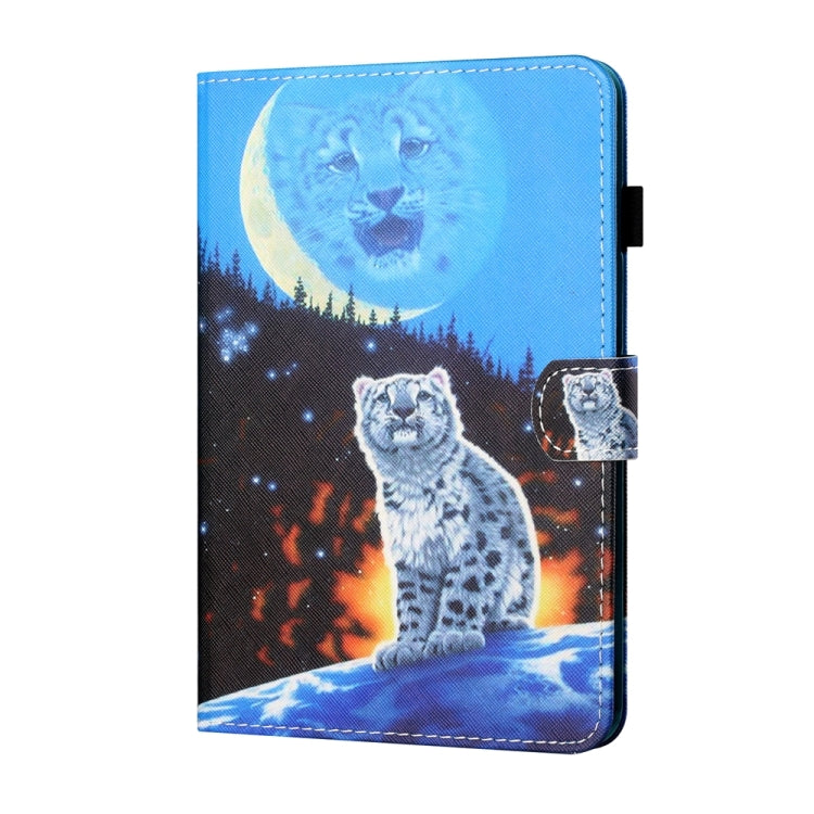 For iPad 2025 / 2022 Coloured Drawing Stitching Smart Leather Tablet Case(Moon Tiger) - iPad 2025 / 2022 Cases by buy2fix | Online Shopping UK | buy2fix