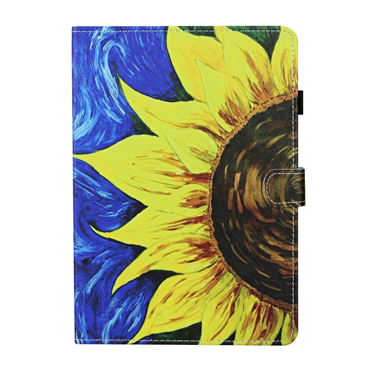 For iPad 2025 / 2022 Coloured Drawing Stitching Smart Leather Tablet Case(Sunflower) - iPad 2025 / 2022 Cases by buy2fix | Online Shopping UK | buy2fix