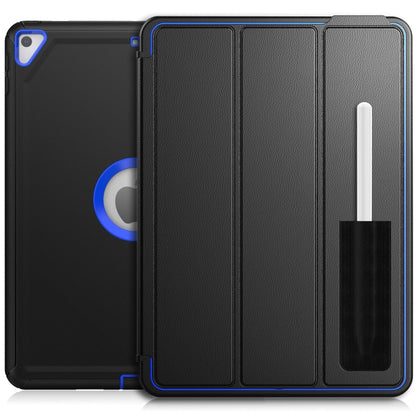 For iPad 10.2 2021 / 2020 / 2019 / Air 10.5 2019 3-Fold Amor Shockproof Smart Tablet Case(Black Blue) - iPad 10.2 Cases by buy2fix | Online Shopping UK | buy2fix