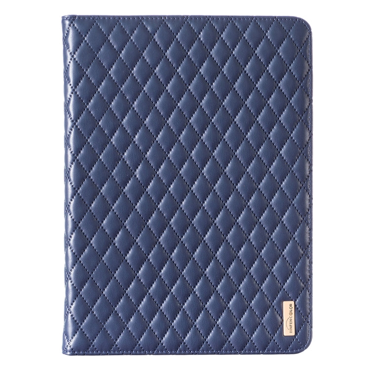 For iPad Pro 11 2022 / 2021 / 2020 Elegant Rhombic Texture Horizontal Flip Leather Tablet Case(Blue) - iPad Pro 11 (2022/2021) Cases by buy2fix | Online Shopping UK | buy2fix